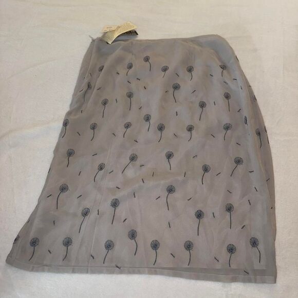 John Paul Richard Grey Dandelion Print Midi Kkirt - Picture 5 of 8